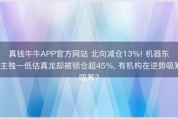 真钱牛牛APP官方网站 北向减仓13%! 机器东谈主独一低估真龙却被锁仓超45%， 有机构在逆势吸筹?