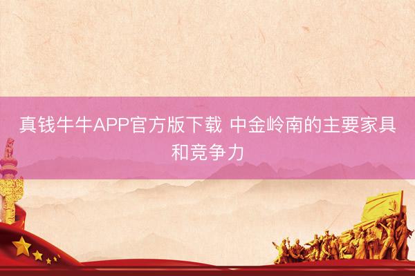 真钱牛牛APP官方版下载 中金岭南的主要家具和竞争力