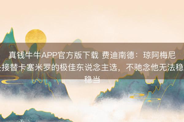 真钱牛牛APP官方版下载 费迪南德：琼阿梅尼是接替卡塞米罗的极佳东说念主选，不驰念他无法稳当